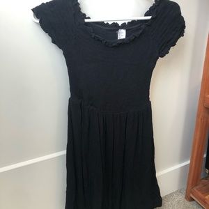 Black off the shoulder dress